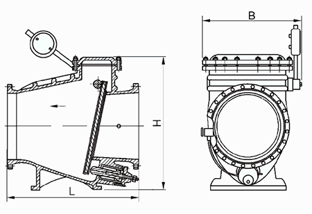 微阻(zu)緩閉止回(hui)閥結構示(shì)意圖