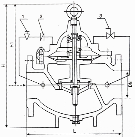 緩閉止(zhi)回閥結構(gou)示意圖