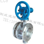 蝸輪傳(chuán)動法蘭式(shì)伸縮蝶閥(fa)SD343H